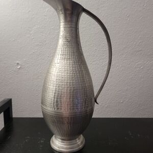 Vintage Selangor Pewter Ewer/ Jug/ Water Pitcher/ Claret Jug 12" High